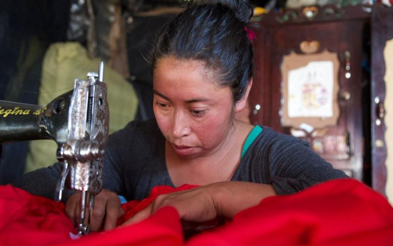 Usuaria del programa Bono Social en Quetzaltenango