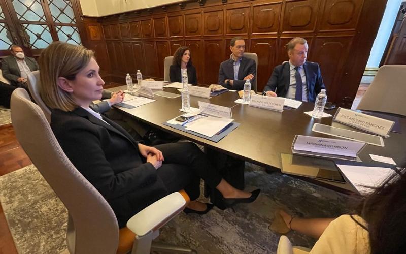 La Viceministra de Inversión y Competencia, Francisca Cárdenas, presidió la reunión.