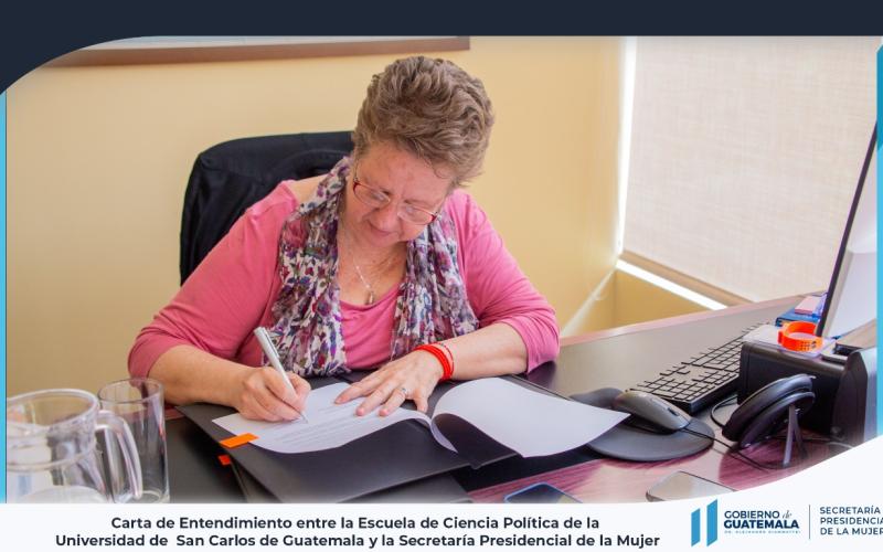 La Secretaria Presidencial de la Mujer Ana Leticia Aguilar Theissen