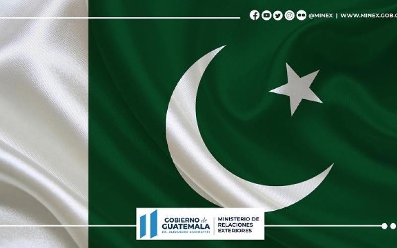 Guatemala se solidariza con Pakistán por inundaciones 