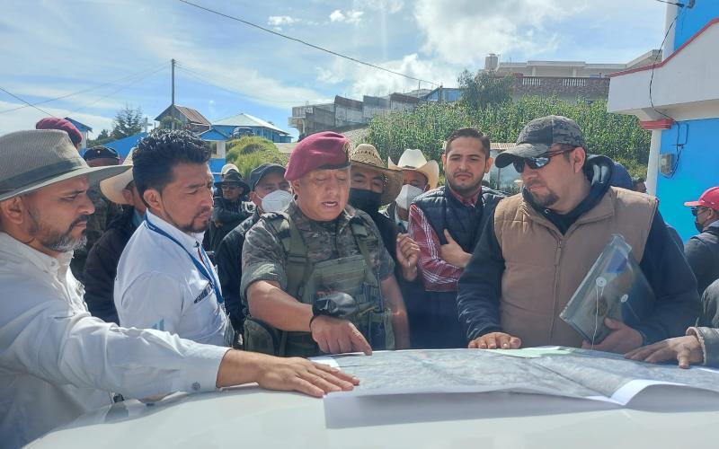 Autoridades realizan reconocimiento en el límite territorial entre Ixchiguán y Tajumulco