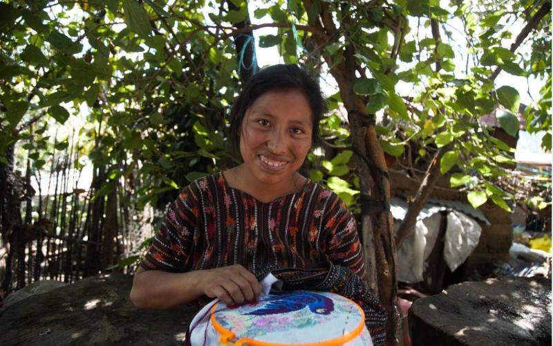 Usuaria de Bono Social en Sololá