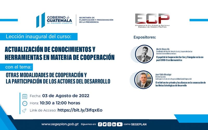 Curso Actualización de conocimientos y herramientas en cooperación para el desarrollo