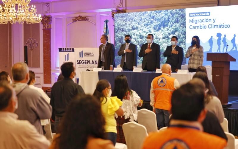 Foro cambio climático en la migración en Guatemala 