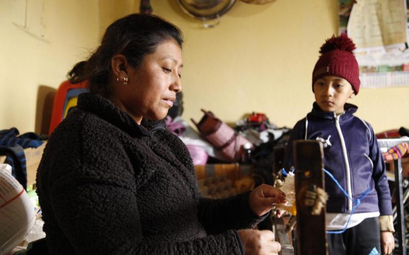 Usuaria de Bono Social en Totonicapán