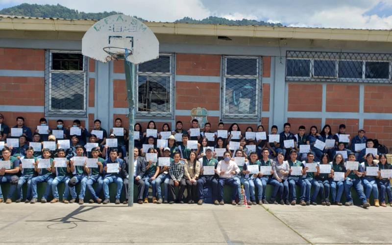 Estudiantes de San Marcos son líderes ambientales de Guatemala
