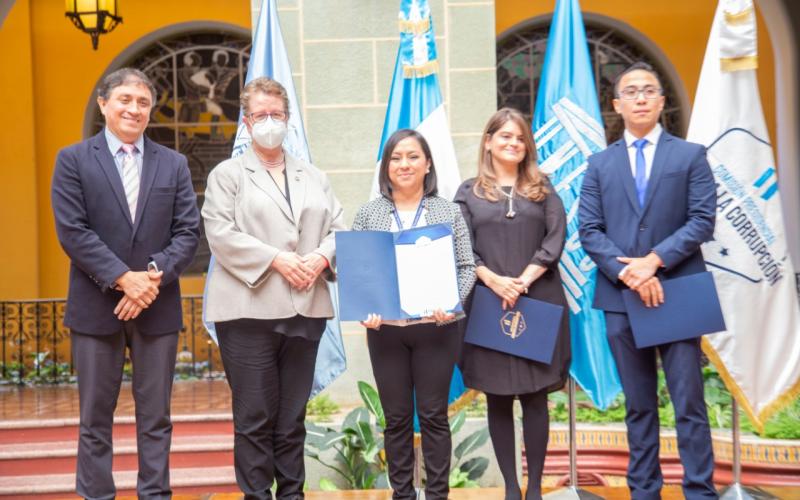 La Secretaria Presidencial de la Mujer Ana Leticia Aguilar Theissen