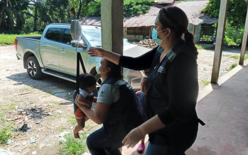 Personal de Mides apoya Jornadas Médicas y Nutrcionales en Patulul, Suchitepéquez