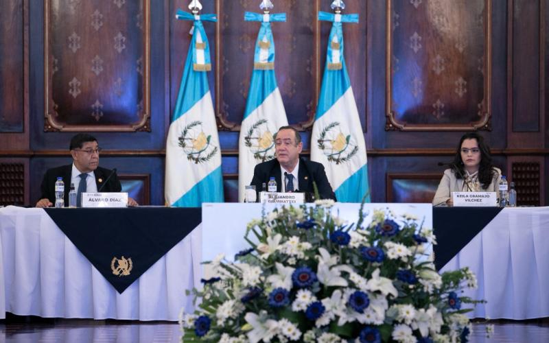 Presidente Alejandro Giammattei en Conadur