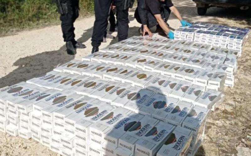 Localizan cigarrillos que ingresaron al país de contrabando