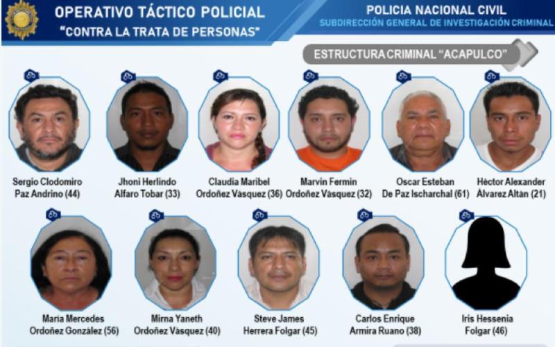 Más de 90 personas involucradas en la trata de personas