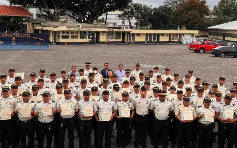 Fortalecen el eje de profesionalización en la PNC