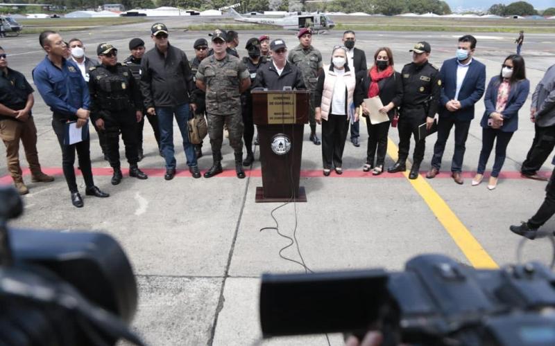 Decomisan armamento y municiones de grueso calibre en área de conflicto en San Marcos