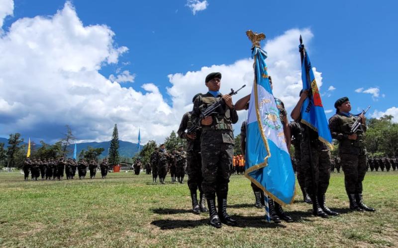 Inauguración de la Séptima Brigada de Infantería, con sede en Salamá.