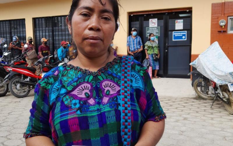 Usuaria de Bono Social en Baja Verapaz