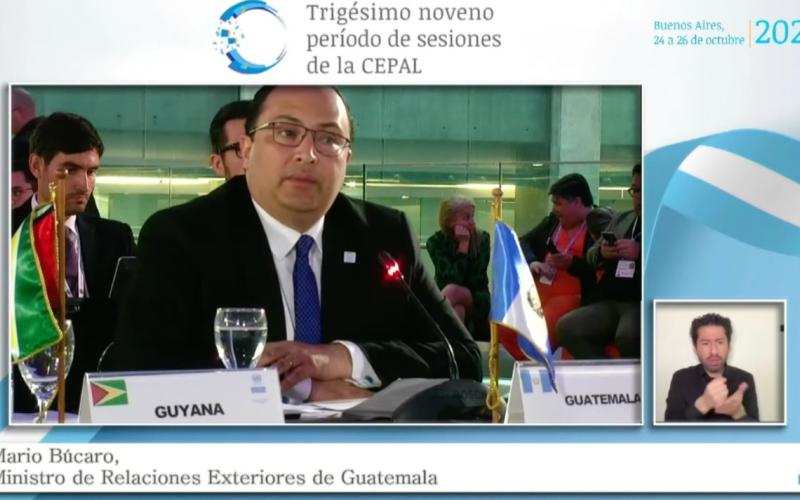 Canciller de Guatemala participa en 39 Período de Sesiones de la CEPAL, Reunión de la CELAC y encuentro CELAC - Unión Europea 