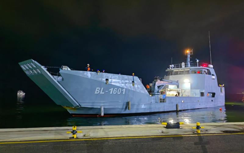 Buque BL-1601 Quetzal atracó en el litoral del Caribe para apoyar operaciones de seguridad y de ayuda humanitaria
