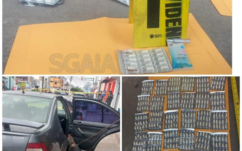Detenido utilizaba vehículo para transporte de droga