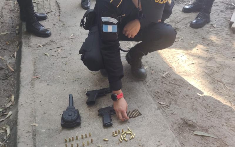 PNC captura tres presuntos sicarios de la Mara 18