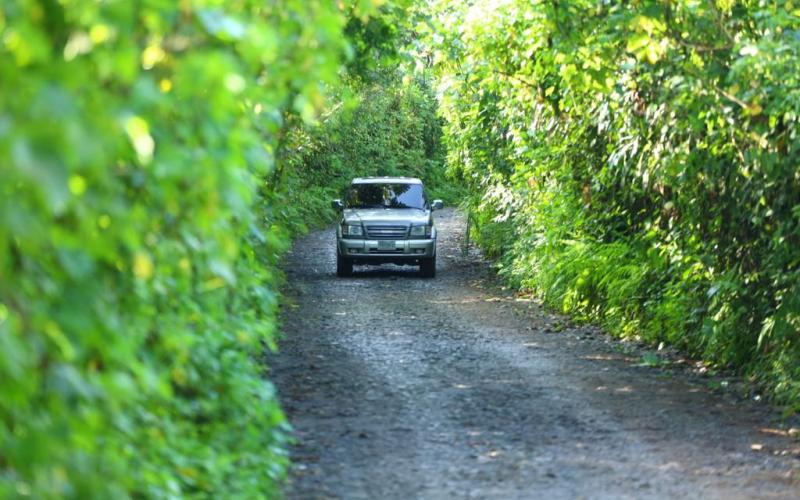 Carretera ruta RD-REU-13, tramo Takalik Abaj hacia la RD-QUE-3. 