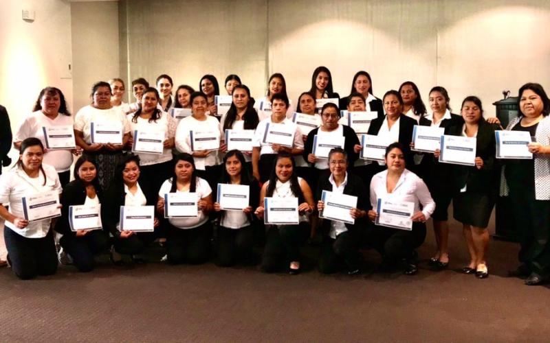 Foto grupal de emprendedoras