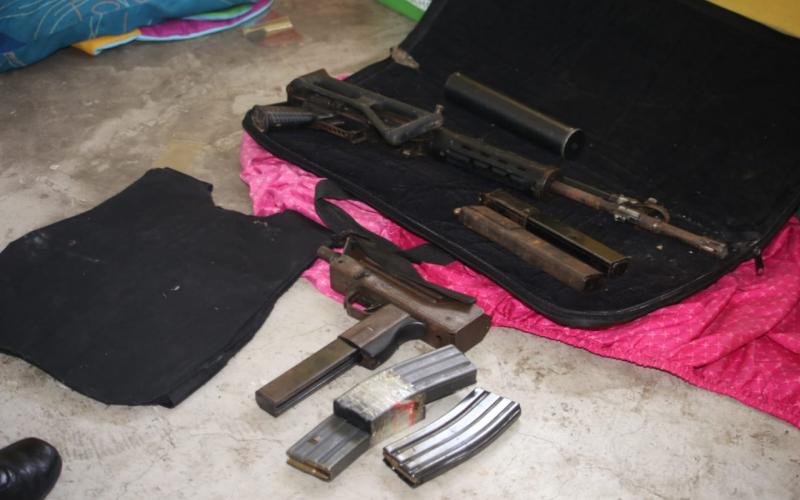 PNC decomisa armas de fuego y más de mil municiones