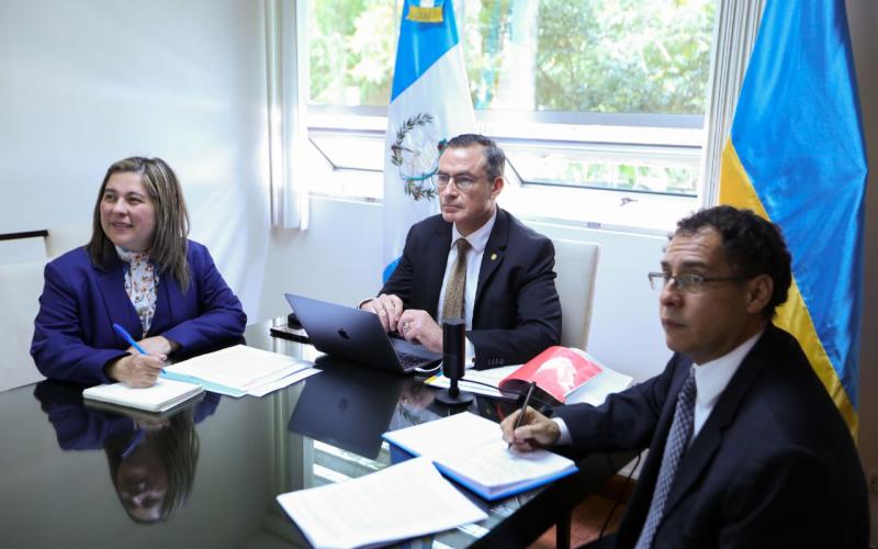 Viceministros de Relaciones Exteriores de Guatemala y Ucrania sostienen reunión bilateral 