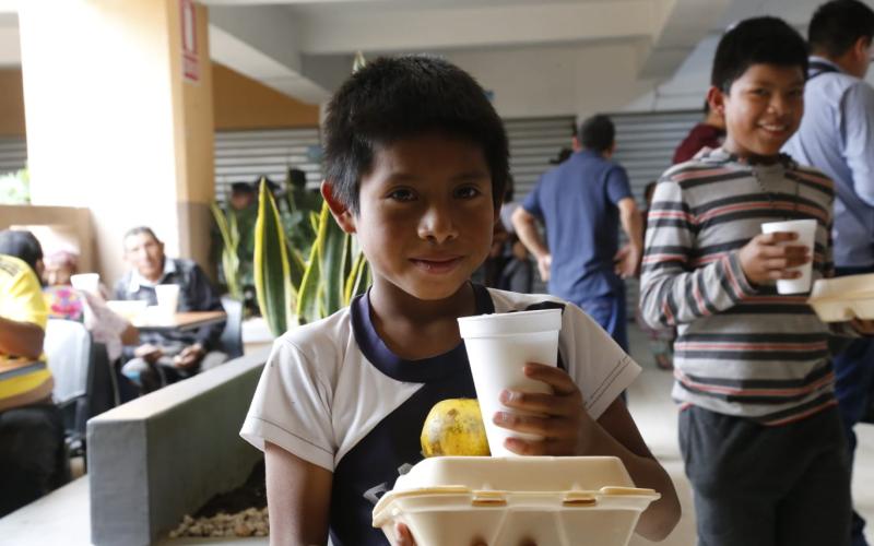 Usuario de Comedor Social en Santa Lucía la Reforma, Totonicapán