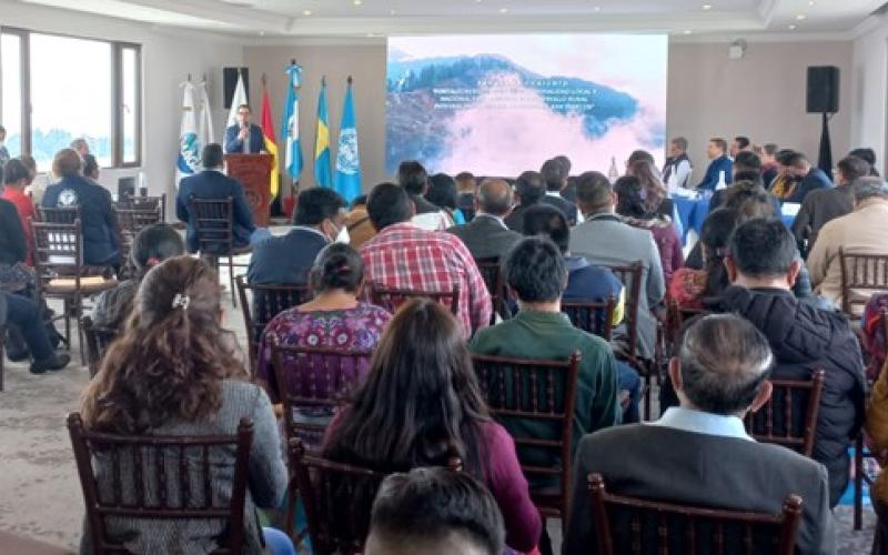 Lanzan programa para mejorar el desarrollo rural integral del Altiplano Marquense  en San Marcos