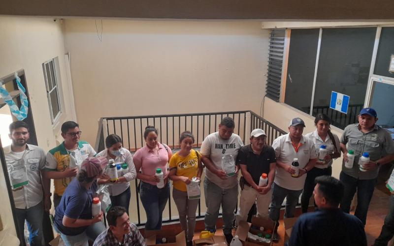 MARN en El Progreso fortalece la producción de plantas forestales en viveros municipales