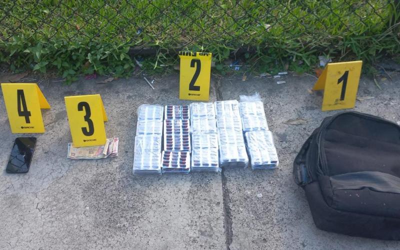 Detenido transportaba cocaína en cápsulas