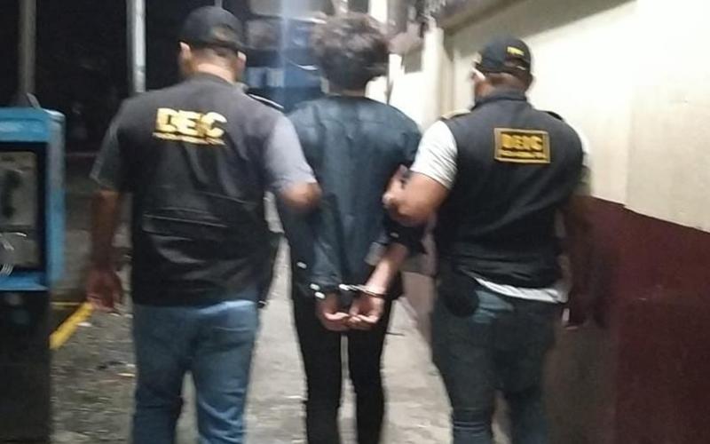 Alias "El Coca" detenido por disparar contra agente de PNC