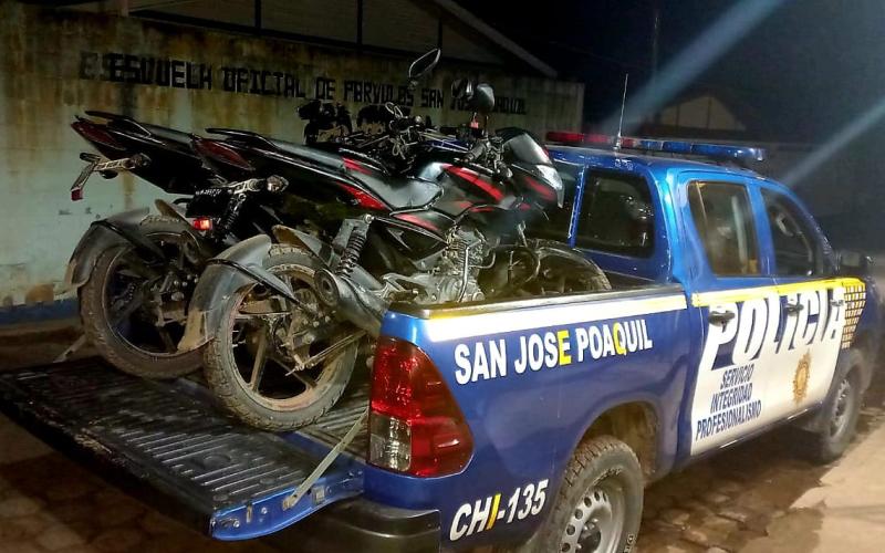 PNC recupera motocicletas con reporte de robo en operativos