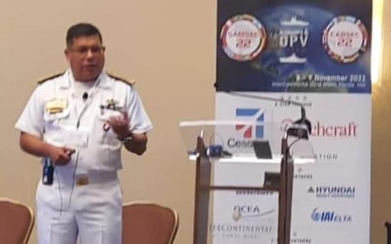 Viceministro de Marina del Ministerio de la Defensa Nacional participó como orador en la Conferencia de América Latina sobre Buques de Guerra y Buques Patrulleros Oceánicos.