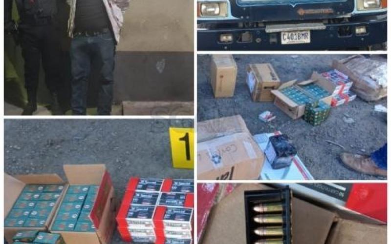 Delegados de SGAIA en Huehuetenango detienen a hombre con municiones