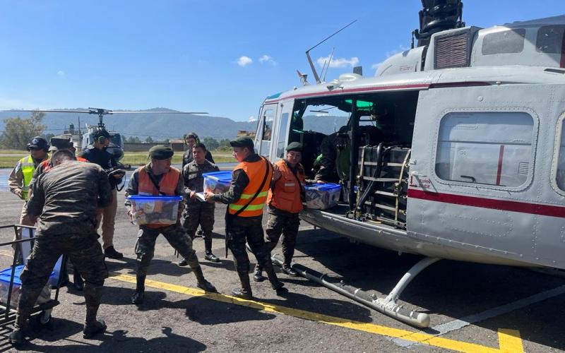 Fuerza de Tarea de Interdicción Aérea realiza misión de apoyo humanitario en Huehuetenango