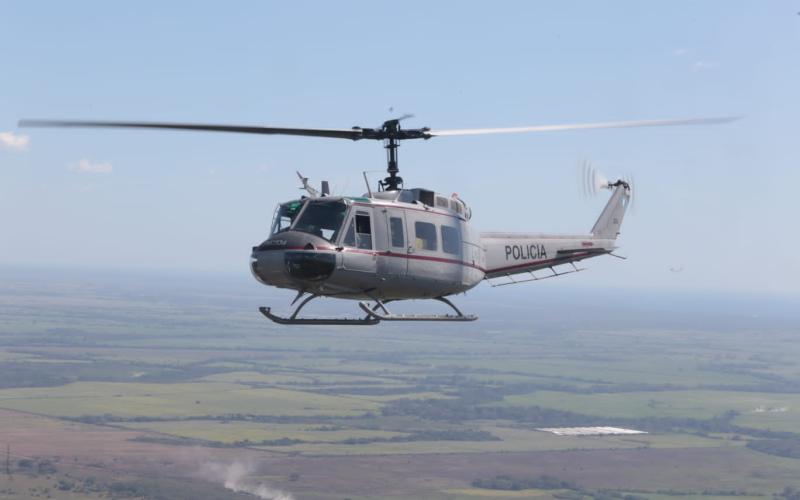 PNC realiza patrullajes aéreos para reforzar la seguridad ciudadana