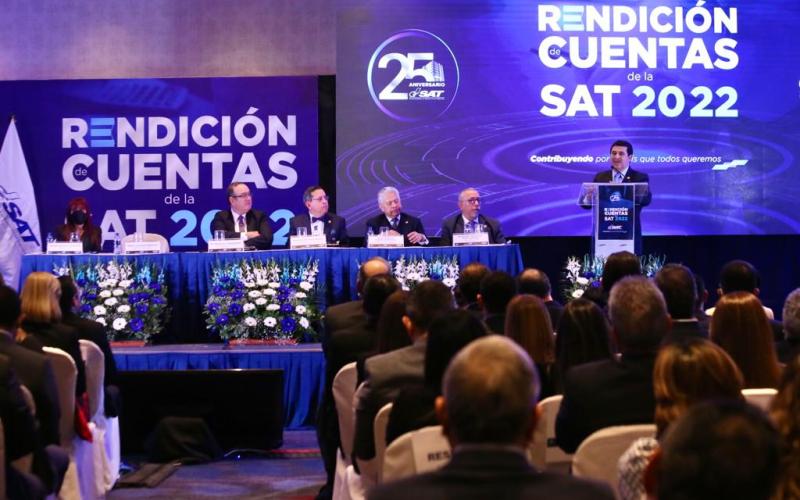 Rendición de Cuentas: SAT supera el 12% de la carga tributaria