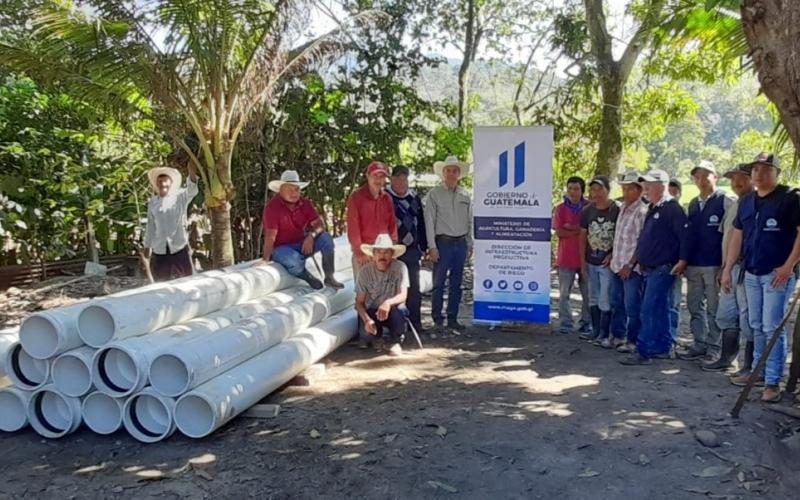 MAGA apoya construcción de centro de acopio para café