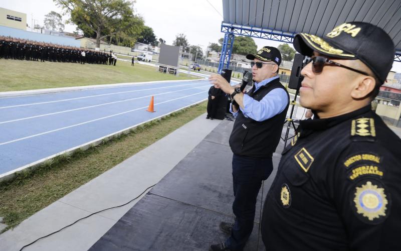 Solicitan a los nuevos agentes disciplina y compromiso por el servicio a la población guatemalteca
