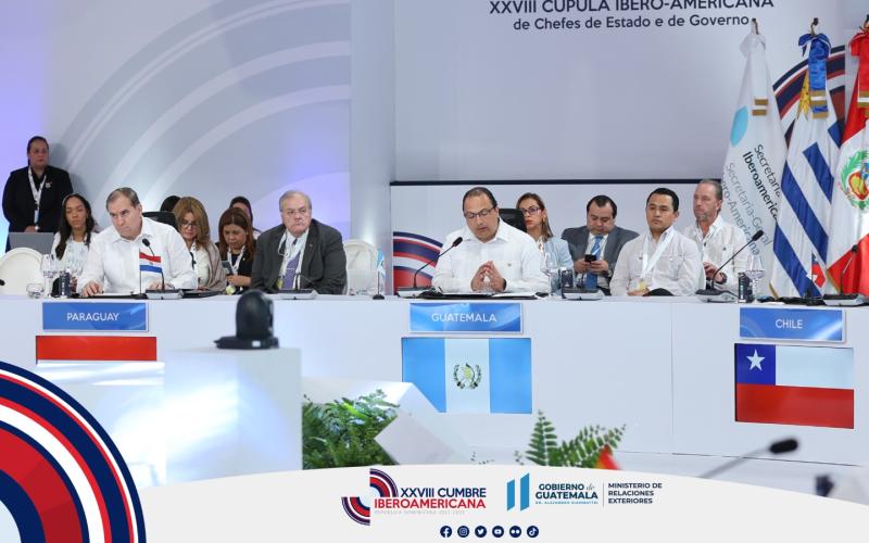 Canciller de Guatemala interviene en Reunión de Ministras y Ministros de Relaciones Exteriores, en el marco de la XXVIII Cumbre Iberoamericana de Jefes de Estado y de Gobierno 