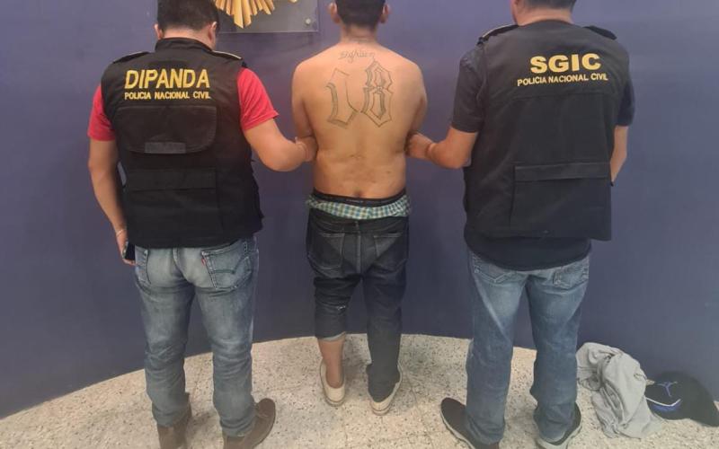 Capturan a presunto pandillero salvadoreño en el Suroccidente del país