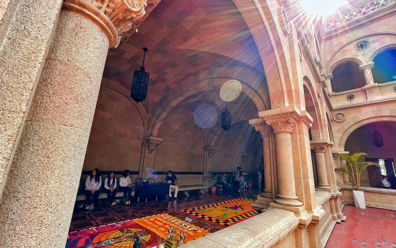 Con devoción, color y creatividad realizan cuarto concurso de alfombras en el Mingob