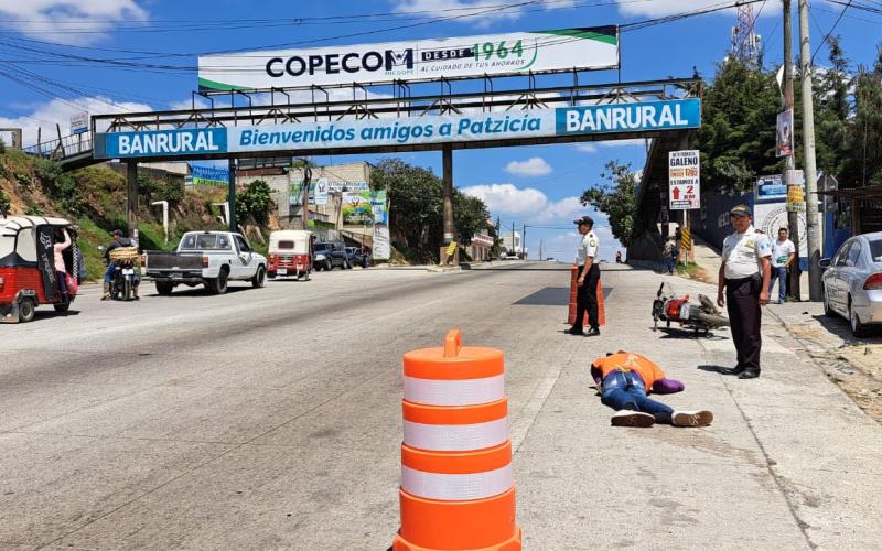 Prevención del Delito de la PNC concientiza a conductores en Chimaltenango