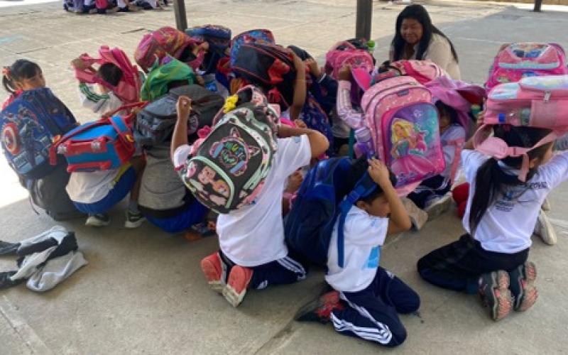 Realizan primer simulacro de terremoto