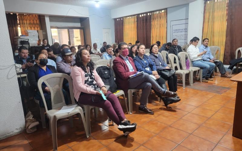 La Secretaría Presidencial de la Mujer participó en la reunión ordinaria del Consejo Departamental de Desarrollo