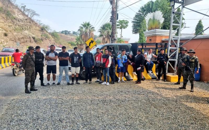 Operaciones de regulación del flujo migratorio permitieron la detención de 39 migrantes en Chiquimula en dos días.