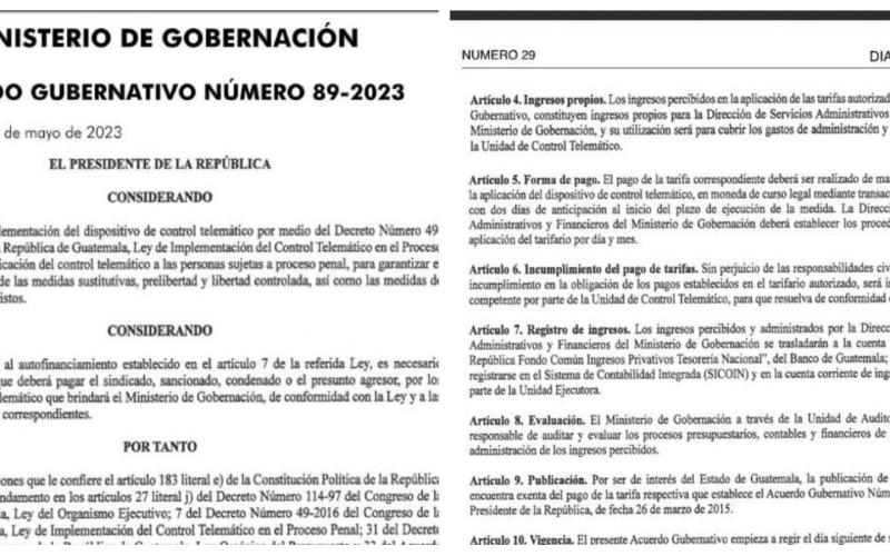 Control Telemático avanza con tarifas de brazalete