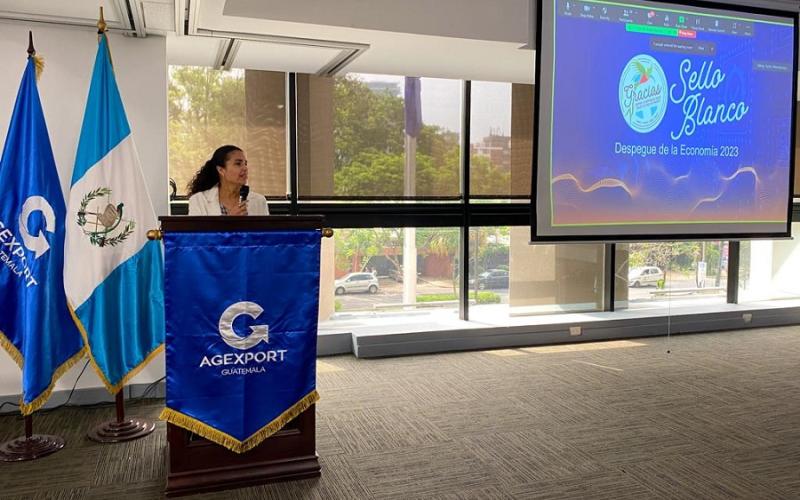 Directora de la Mipyme, durante la actividad. 