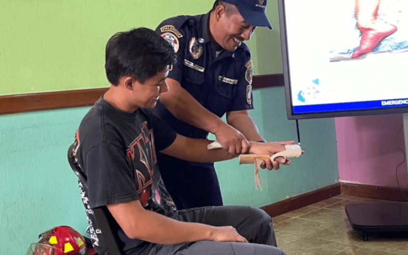 Los muchachos mostraron mucho entusiasmo durante las capacitaciones